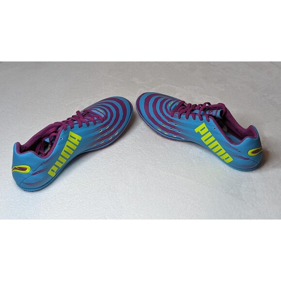 Puma TFX Sprint  v4 Women's Blue Atoll-magenta -fl Yellow Size (7.5) 187031-04 - Picture 3 of 16